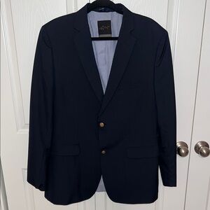 Greg Norman 2 Button Blue Sport Coat with Notched Lapel and Tailored Fit